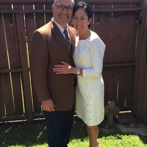 Antonio Melani cream dress